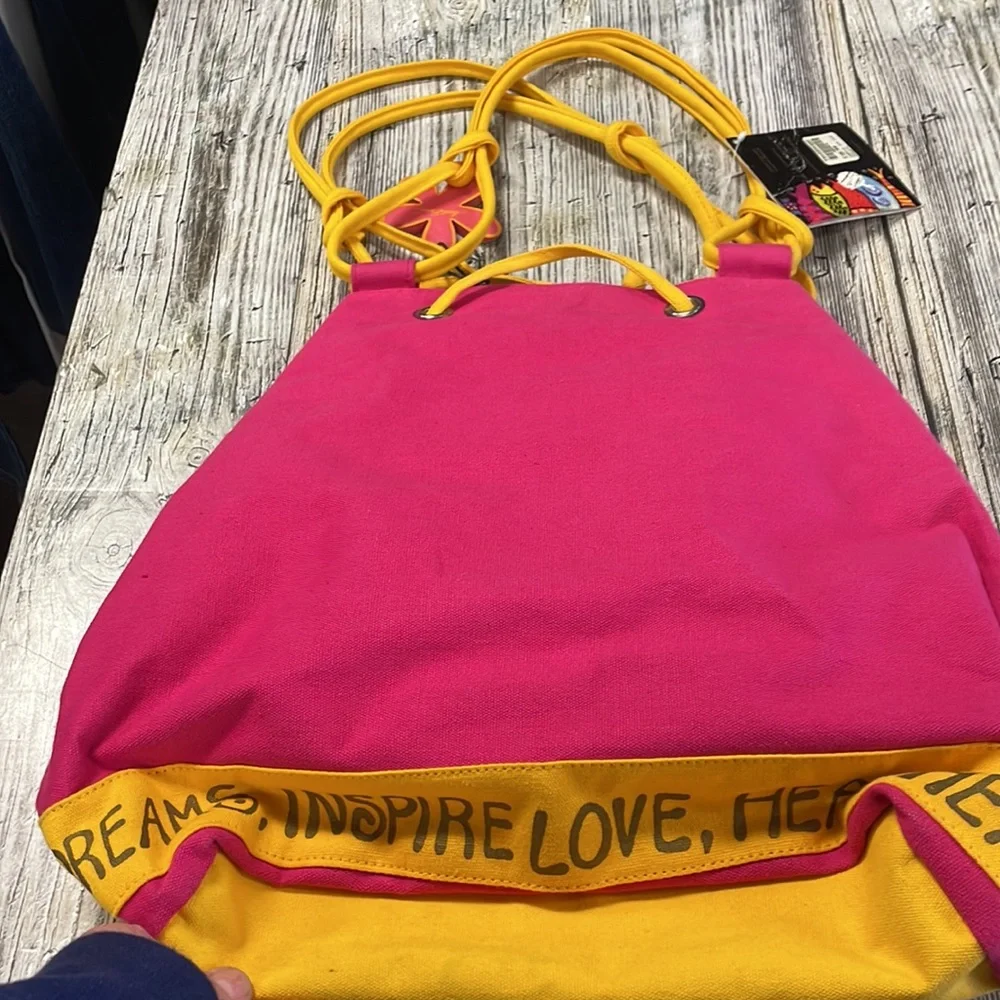 NWT Laurel Burch Colorful Sun Tote Bag Festivals Beach